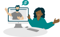 Réalisez les visio-conférences (45 minutes)